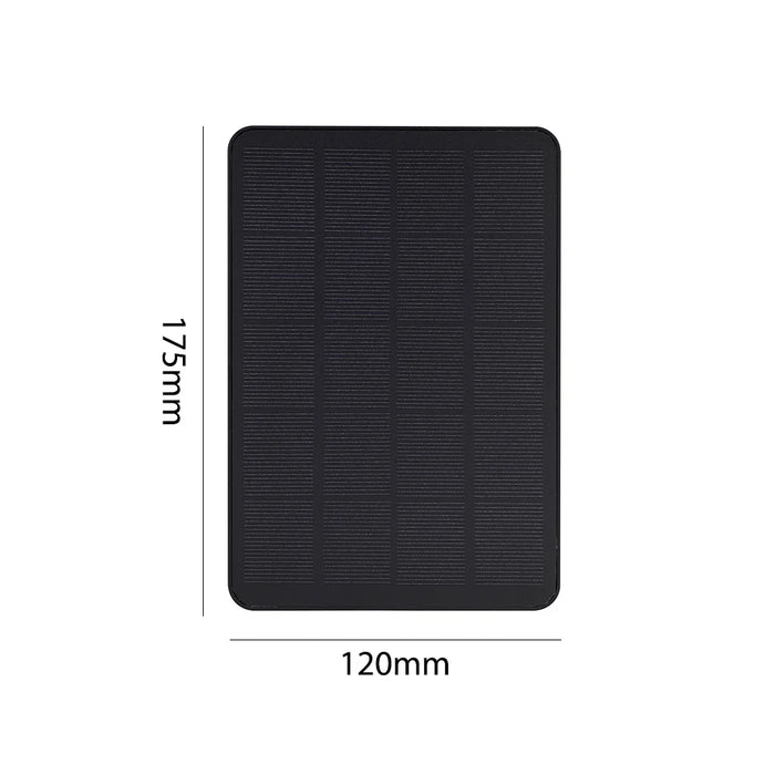 Enagua Mart 10W 5V Solar Panel - Micro USB/Type-C 2-in-1 Outdoor Solar Charger for Security Camera and Small Home Light System