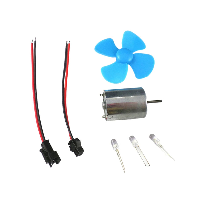 Enagua Mart Micro Wind Turbine Generator Kit - Small Wind Dynamo with 4-Leaf Paddle for Home Power Supply