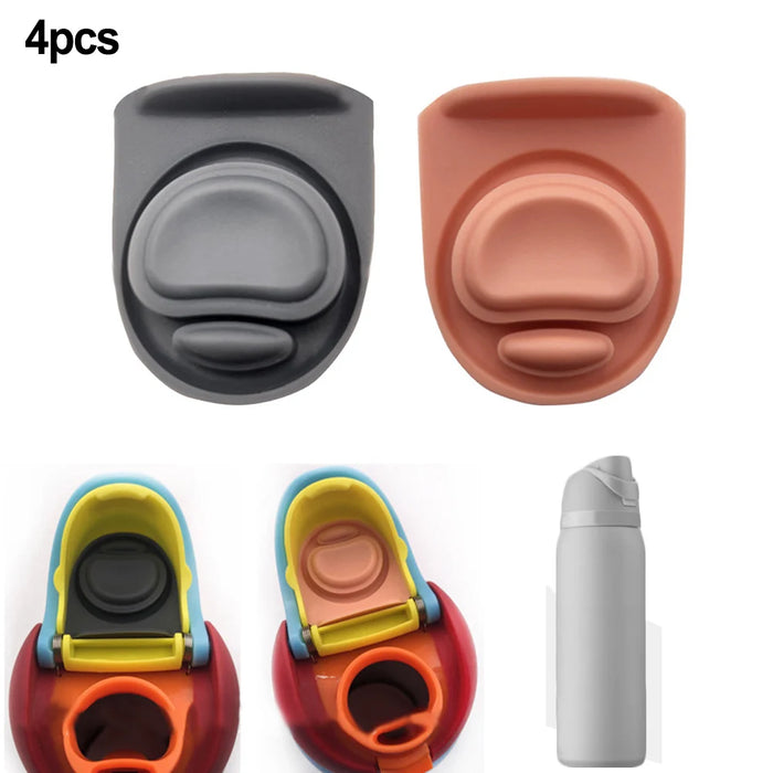 Enagua Mart 4pcs Water Bottle Replacement Cup Seal Gaskets - Silicone Top Lid Anti-Splash for Owala FreeSip Water Bottle