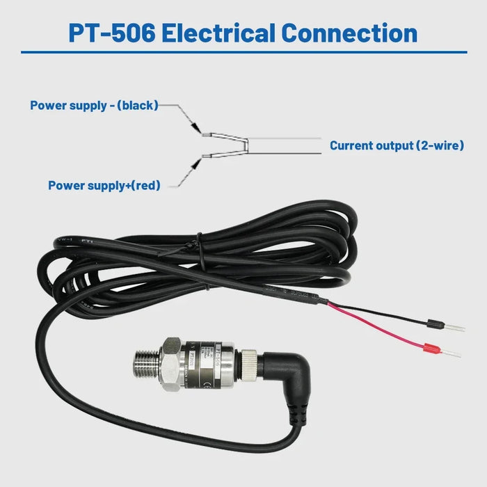 Enagua Mart IP68 Pressure Transducer - Water Pump Pressure Sensor (0-16bar, 0-10bar, 25bar, 1.6MPa, 2.5MPa, 4-20mA, G1/4)