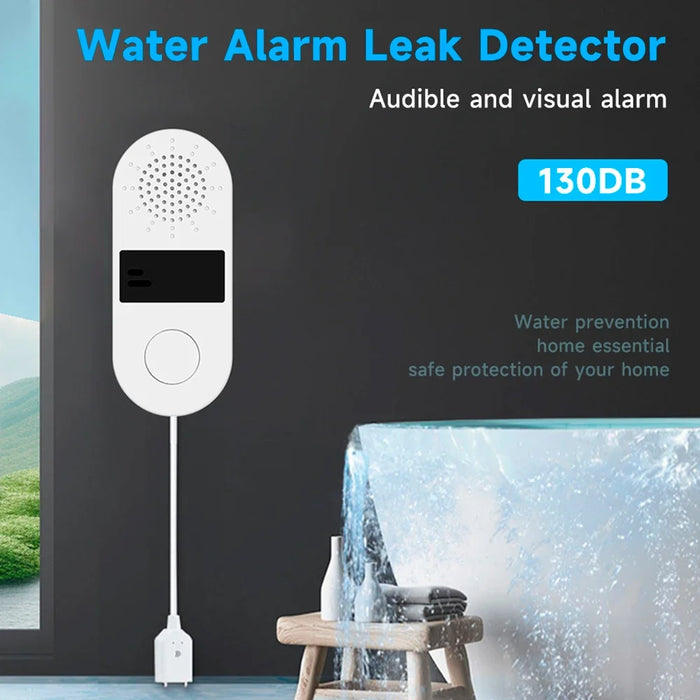 Enagua Mart 130dB Water Leak Alarm Detector – High-Volume Sound Alarm For Home Security