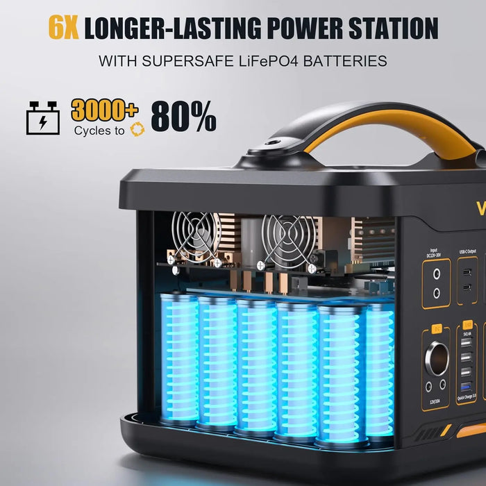 Enagua Mart VTOMAN 1500W Solar Generator - Portable Power Station with 110W Solar Panels