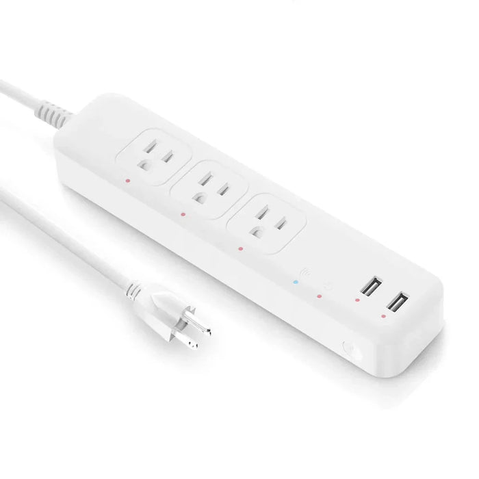 Enagua Mart Lellki Zigbee US Power Strip - Smart Plug Extension Cord with USB Charging, Tuya Smart Life Compatible with Alexa and Google Home