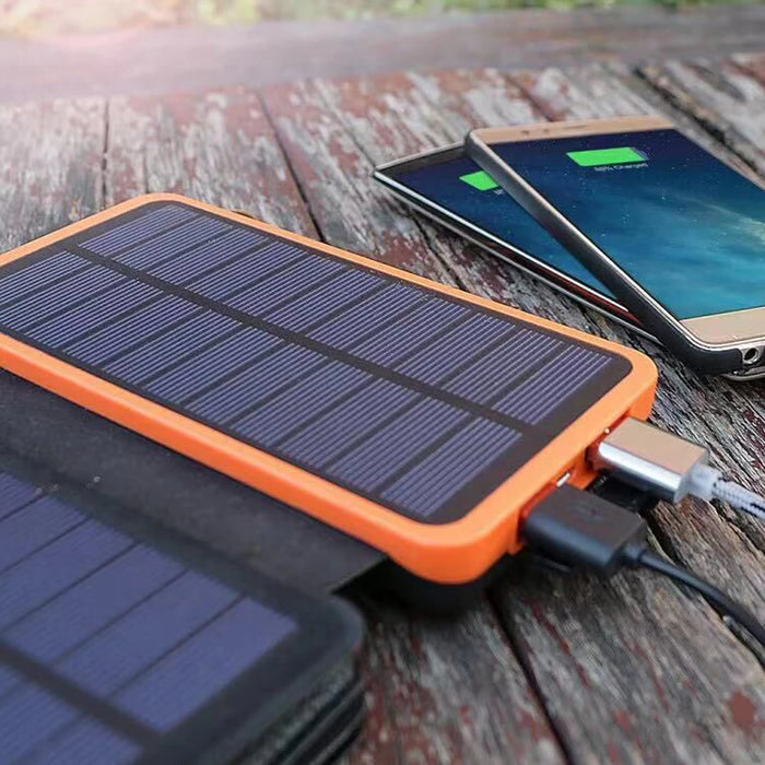 Enagua Mart Solar Power Bank - 10,000mAh/20,000mAh Portable Solar Charger with Dual USB for Camping