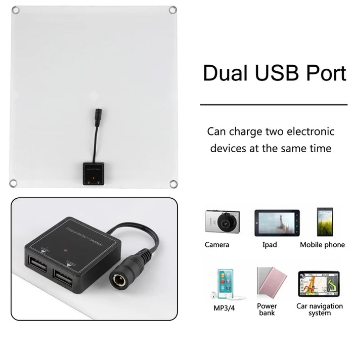 Enagua Mart 200W Solar Panel Kit - With 30/60A Controller, Portable DC 18V Solar Power Charger for Battery, Camping, RV, Boat