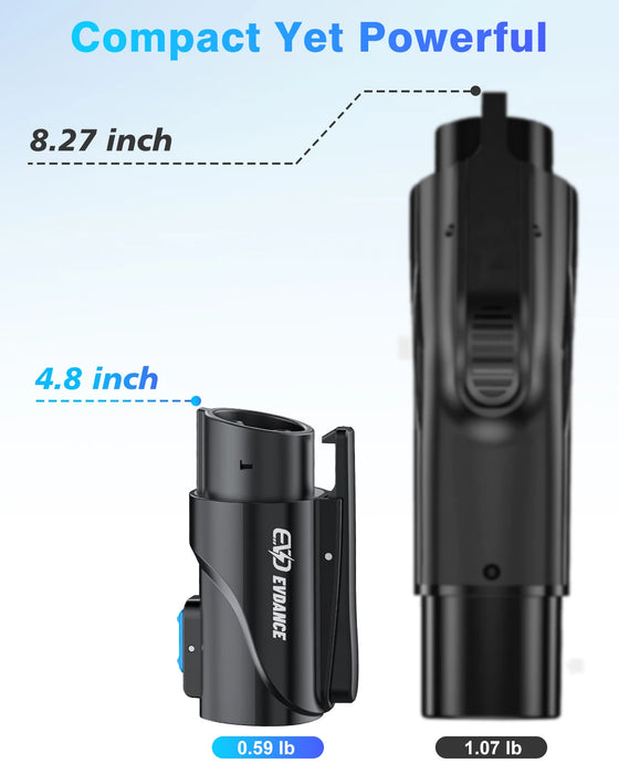 Enagua Mart Tesla to J1772 Charging Adapter - 80A 250V Compatible with High-Powered Mobile Connectors