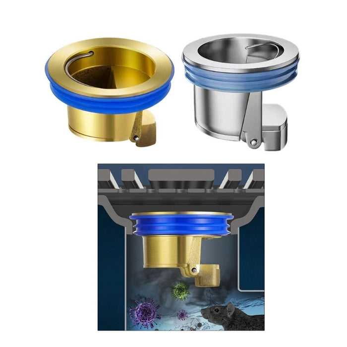 Enagua Mart Anti-Clogging Floor Drain Core - Brass Sewer Backflow Preventer & Waste Water Drainer