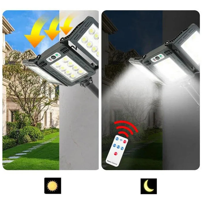 Enagua Mart Super Bright Outdoor Solar Lights Motion Sensor Waterproof - 800 LED Street Lamp for Garden and Yard