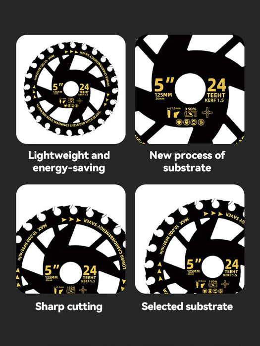 Enagua Mart Energy-Saving Lithium Wood-Cutting Saw Blades - High-Efficiency Woodworking Alloy