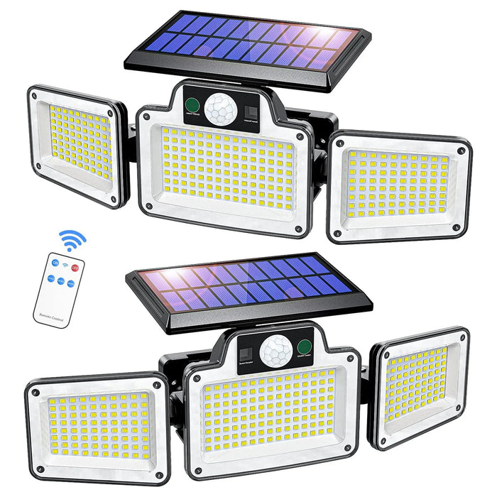 Enagua Mart LED Solar Light Outdoor - Motion Sensor 3 Modes LED Garden Light Waterproof Solar Power Spotlight