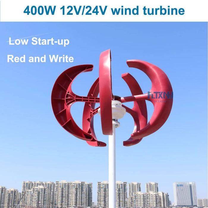 Enagua Mart 5000W Wind Turbine Generator - 12V/24V/48V DC to 220V AC Home System