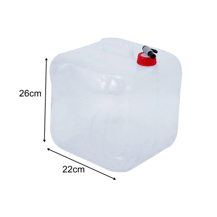 Enagua Mart Collapsible Water Container with Lid and Handle - Folding Water Bag for Drinking Water, Survival, and Emergency Outdoors