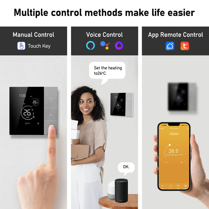 Enagua Mart WiFi Thermostat Tuya Smart Home Thermoregulator - Temperature Controller for Boilers and Electric Underfloor Heating