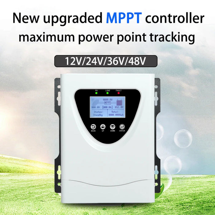 Enagua Mart MPPT Solar Charge Controller - 60A/50A/30A/100A for Home Solar Systems with LCD Display and RS485 Interface