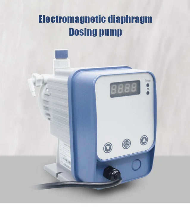 Enagua Mart Wall-Mounted Digital Automatic Chemical Pool & Aquarium pH Dosing Pump - Electromagnetic Diaphragm Metering System