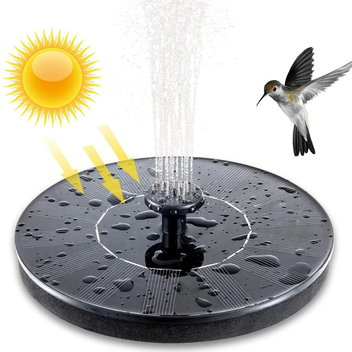 Enagua Mart 1PC Solar Floating Water Fountain - Bird Bath Pump for Garden and Patio