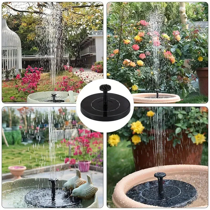 Enagua Mart Solar Power Bird Bath Fountain Pump - Colorful Floating Decoration for Garden