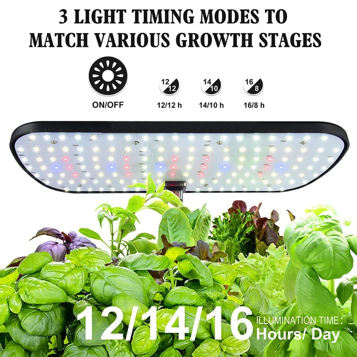 Enagua Mart Hydroponics Growing Erogarden - 12 Pods Indoor Garden with LED Full Spectrum Light