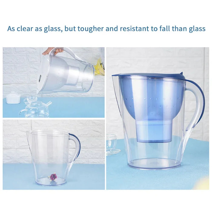 Enagua Mart 3.5L Carbon Alkaline Water Pitcher - Ionizer with Activated Filter for Kitchen Purification