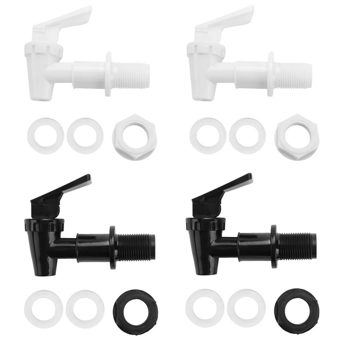 Enagua Mart 4 Sets Replacement Cooler Faucet - Water Bottle Jug Dispenser Tap Spigot Spout