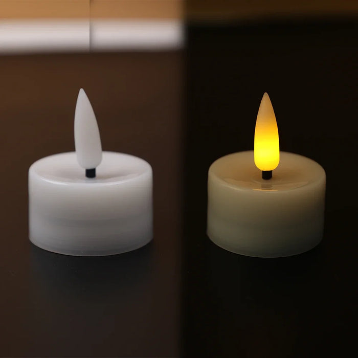 Enagua Mart 10-5pcs Flickering LED Candle - Battery Powered Flameless Candles for Romantic Decoration