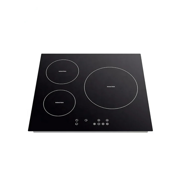 Enagua Mart 3-Burner Built-In Induction Cooktop - Efficient Cooking Solution with Sleek Glass-Ceramic Surface