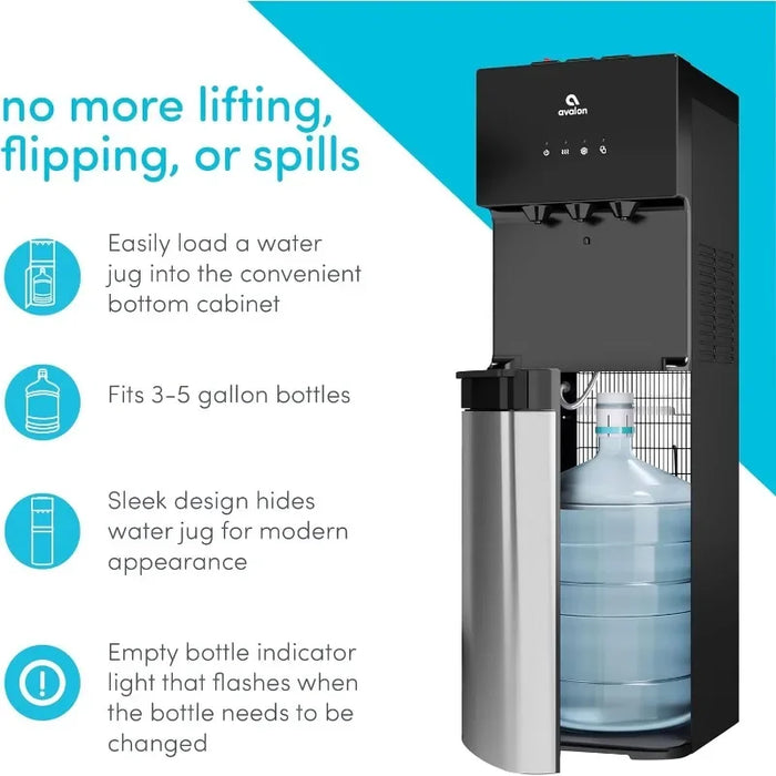 Enagua Mart Avalon Bottom Loading Water Cooler Dispenser - BioGuard with 3 Temperature Settings