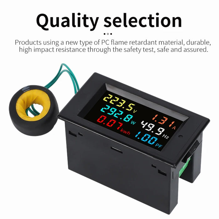 Enagua Mart Six-Display LCD Household Energy Meter - Digital Voltage and Current High-Precision Power Tester