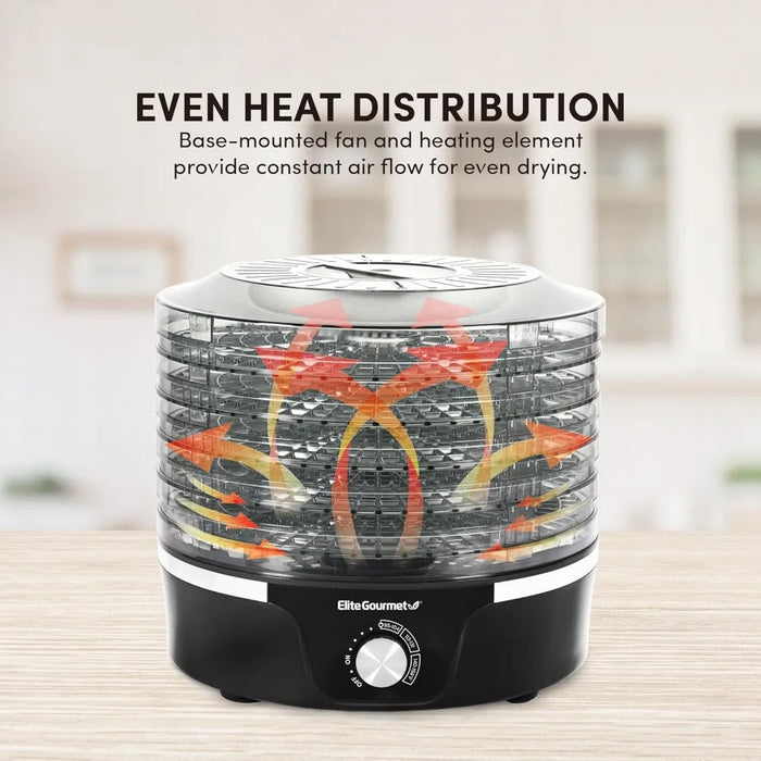 Enagua Mart Gourmet Food Dehydrator - 5 BPA-Free Trays with Adjustable Temperature Controls