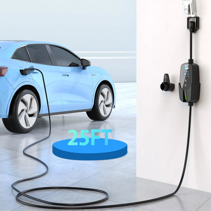 Enagua Mart EVDance J1772 Electric Car Charger - 40A US Plug 9.6kW with OLED Display