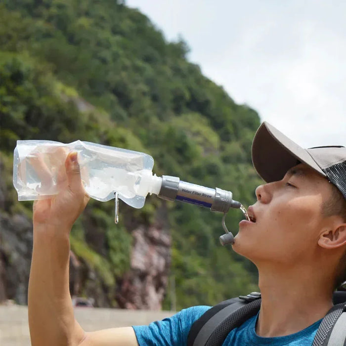 Enagua Mart Portable Water Filter Straw - Emergency Drinking Purifier for Camping, Hiking, and Survival
