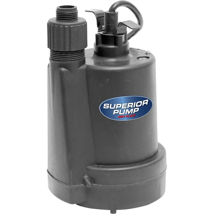 Enagua Mart 1800GPH Thermoplastic Submersible Utility Pump - 10-Foot Cord for Efficient Water Removal