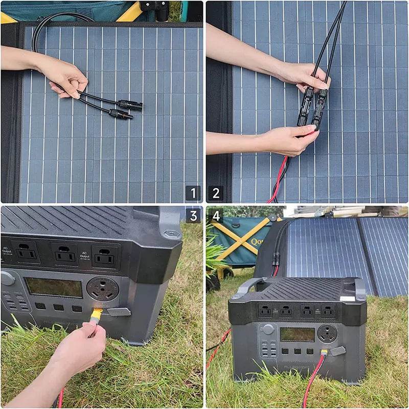 Enagua Mart Solar Panel Connector to XT60 - Charging Cable for Solar Generators - Enagua Mart