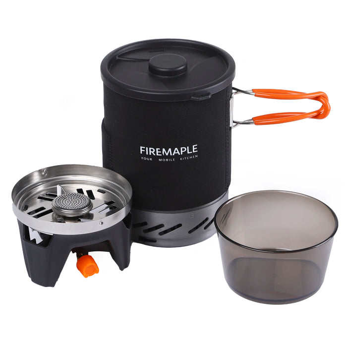 Enagua Mart Fire Maple Star X1 Camping Stove - Portable Cooking System with Heat Exchanger Pot and Bowl