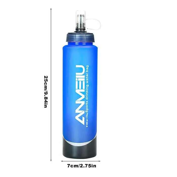 Enagua Mart 750ml Flexible Water Bottle - Wide-Mouth Foldable TPU Bottle for Travel and Hiking