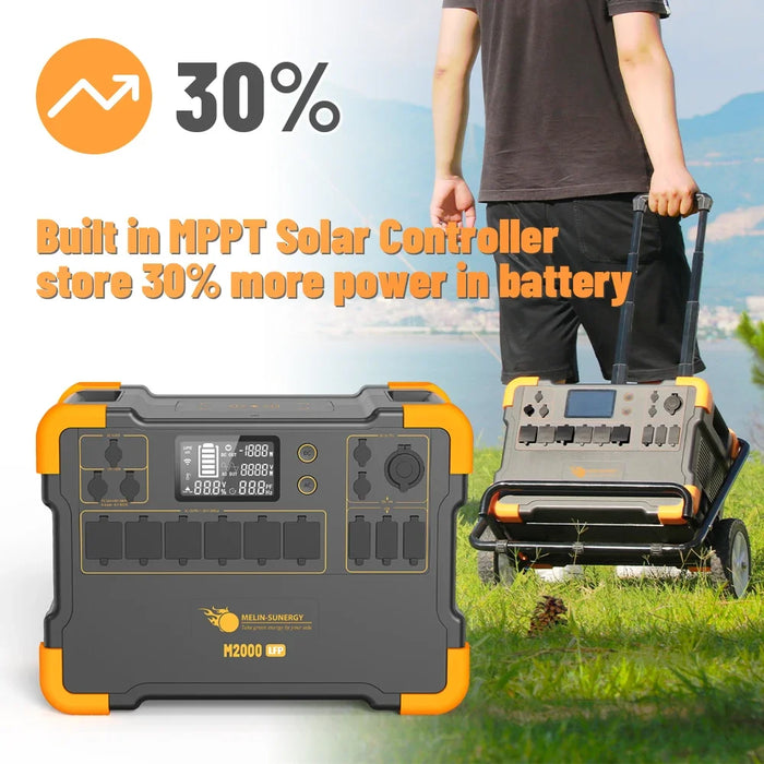 Enagua Mart 30kW Solar Generator Kit - Portable Power Storage Battery System with 2KW Solar Panel