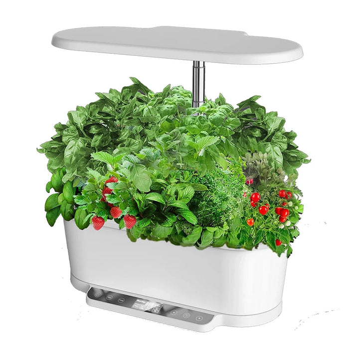 Enagua Mart Hydroponic Growing System for Home Garden - WiFi Connect App Control with 15 Plant Pots and LED Grow Light