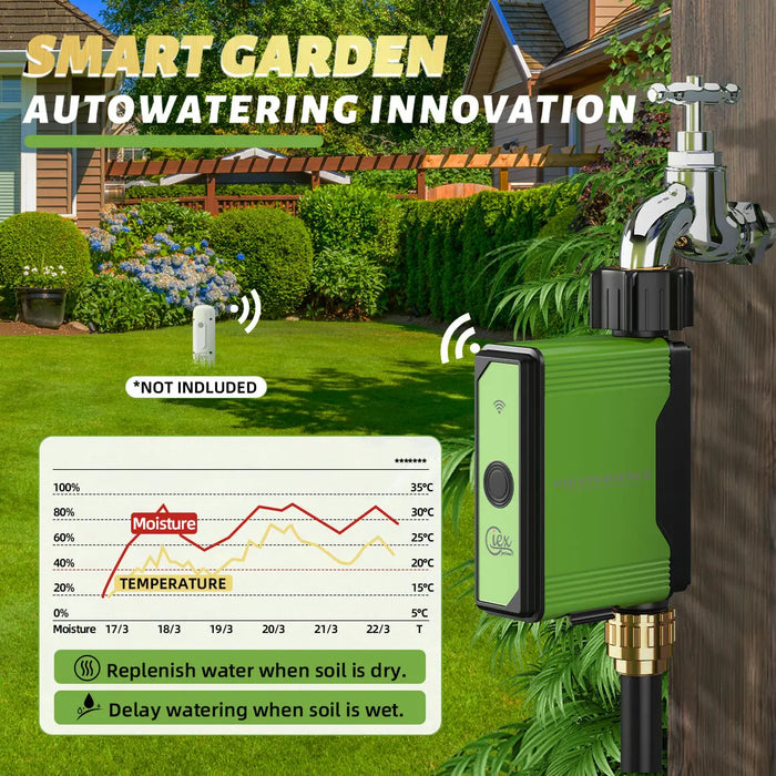 Enagua Mart Smart Zigbee WiFi Garden Watering Timer – Drip Irrigation System With Water Flow Control