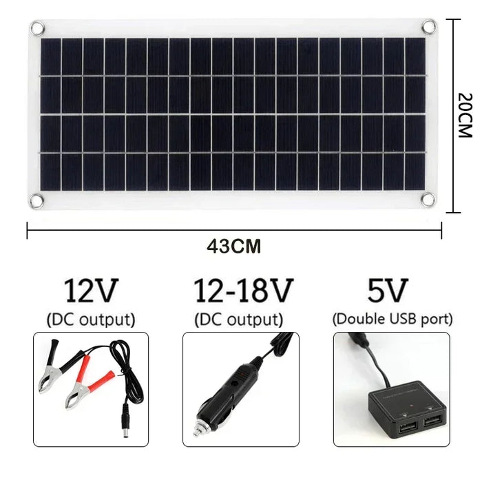 Enagua Mart 1000W Solar Panel 12V Solar Cell with 10A/100A Controller - Portable Solar Charger for Phone, RV, Car, MP3, and Outdoor Battery Supply