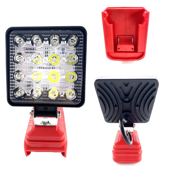 Enagua Mart 18V LED Work Light - Portable Floodlight for Makita, Dewalt, Milwaukee, Camping, and Emergency Use