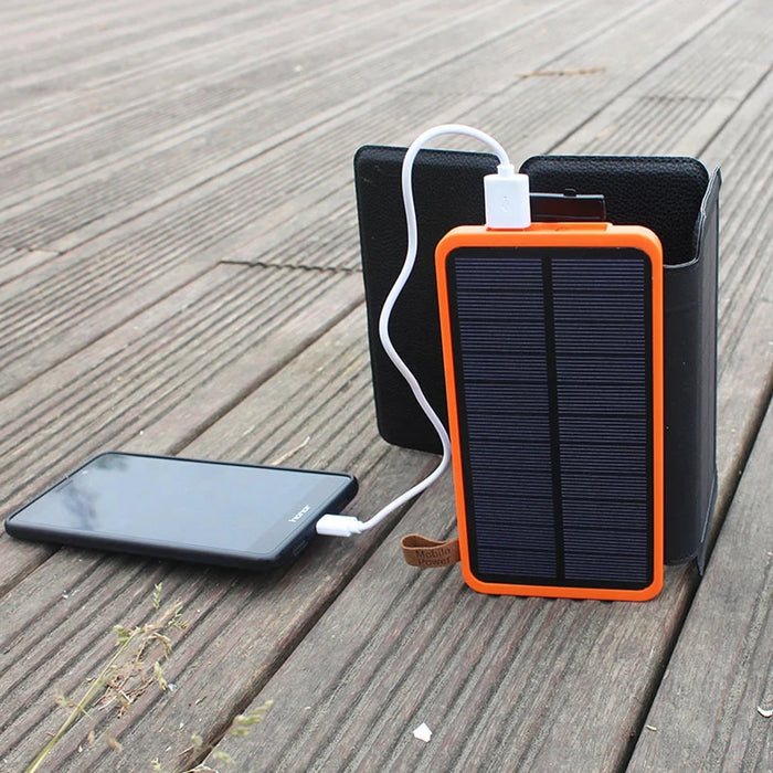 Enagua Mart Solar Power Bank - 10,000mAh/20,000mAh Portable Solar Charger with Dual USB for Camping