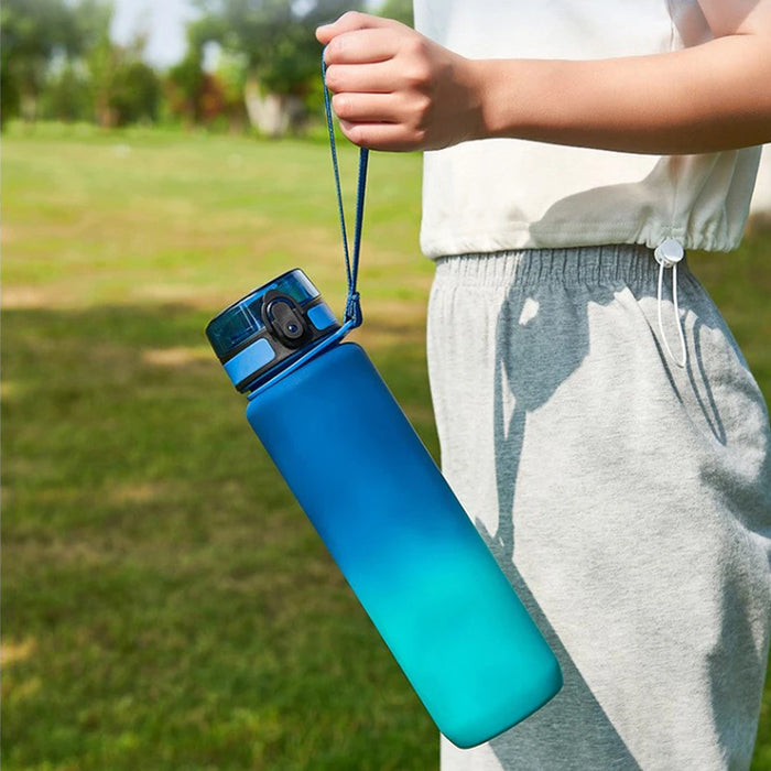 Enagua Mart 1 Liter Portable Sports Water Bottle - Leak-Proof, Lightweight for Outdoor and Gym Use