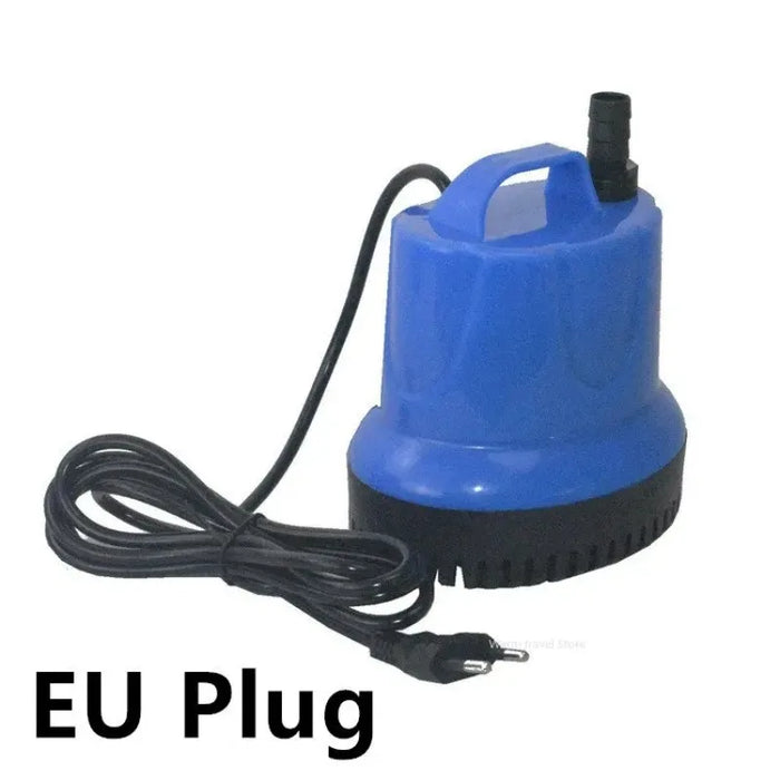 Enagua Mart 3-in-1 Submersible Aquarium Pump – Dual EU and US Plug Compatible, 220V/110V