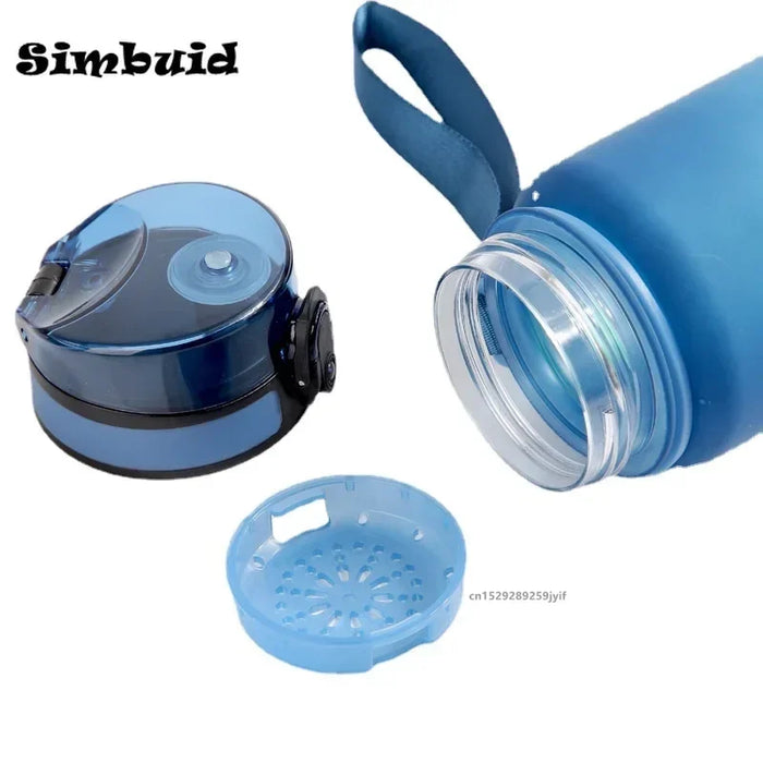 Enagua Mart 500ml/600ml/750ml/1000ml Sports Water Bottle - Leak-Proof Colorful Plastic Cup for Outdoor Travel and Gym