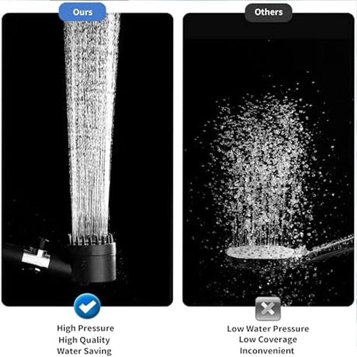 Enagua Mart High-Pressure Filtered Shower Head - Handheld, Multiple Spray Modes, with Built-In Filter and Power Wash Function