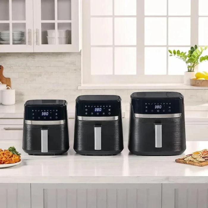 Enagua Mart Purify Air Fryer - 2 Qt, 4 Qt, 6 Qt, LED Touchscreen with 9 Presets, 1000W/1300W/1500W