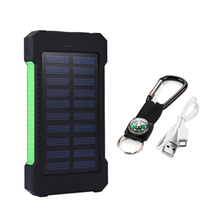 Enagua Mart Portable Power Bank 50000mAh - Solar Phone Charger for iPhone, Large Capacity LED Outdoor Travel Power Bank