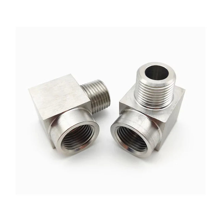 Enagua Mart High-Pressure 90-Degree Elbow Coupler - Stainless Steel, 1/8" to 1" Sizes for Water and Gas