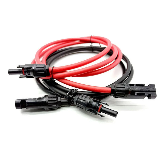 Enagua Mart Solar Cable PV Wire Extension - 1-10M, Red/Black, 4mm/6mm with Waterproof Connector