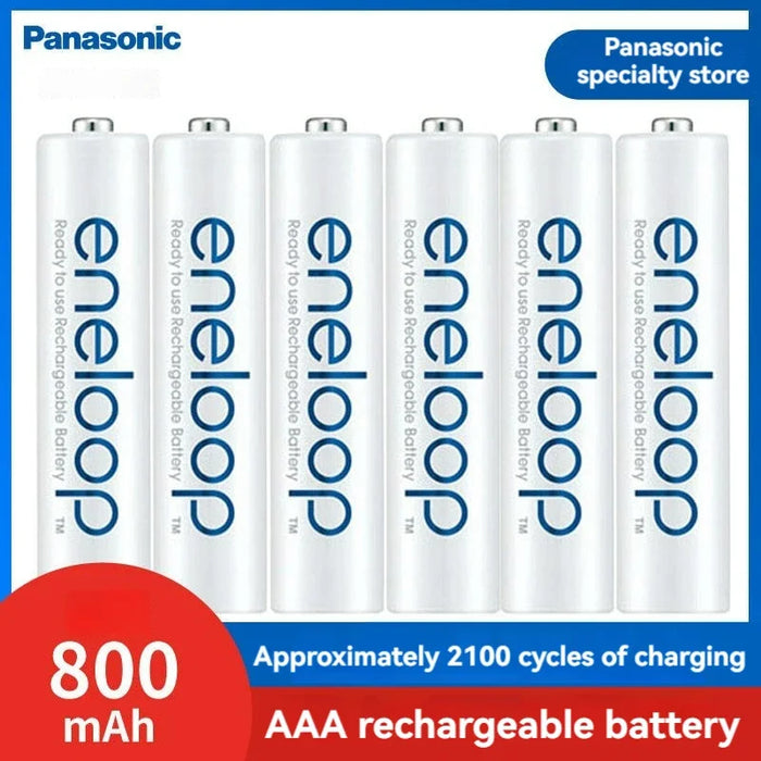 Enagua Mart Panasonic Eneloop Rechargeable Batteries - AA 1900mAh & AAA 800mAh, 1.2V Ni-MH for Cameras, Flashlights, and Toys